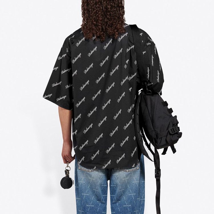 Balenciaga Balenciaga All Over Logo Short Sleeve Shirt Size S Size US S / EU 44-46 / 1 - 7 Thumbnail