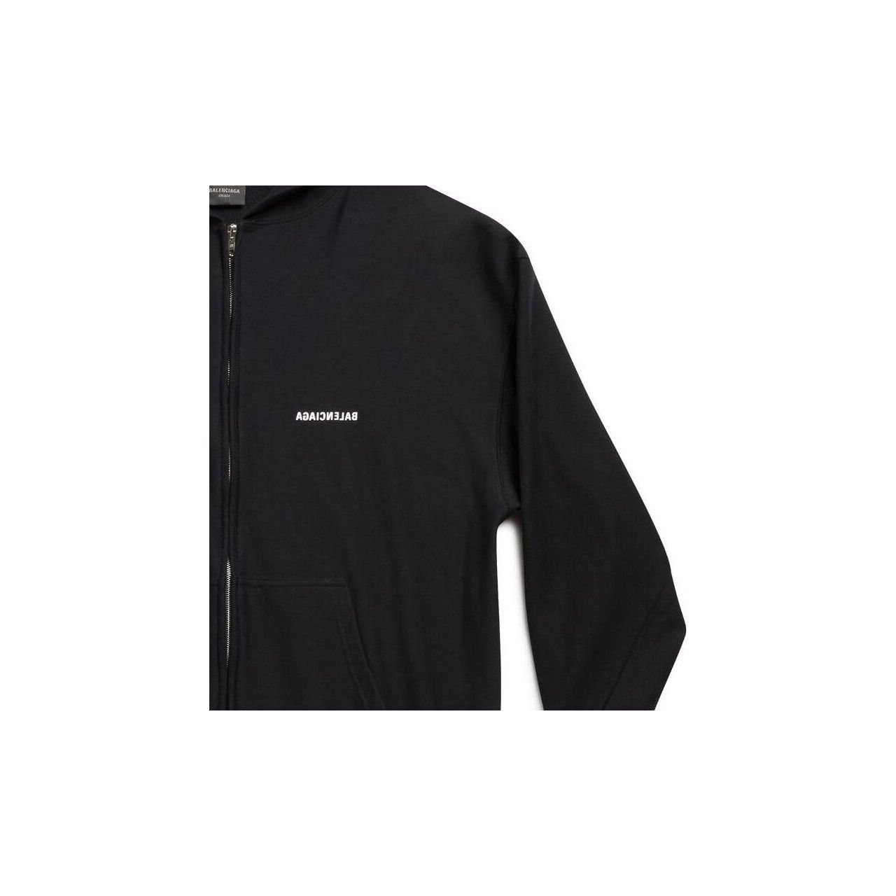 Balenciaga Balenciaga Reverse Logo Zip-Up Hoodie Size XL Size US XL / EU 56 / 4 - 7 Thumbnail