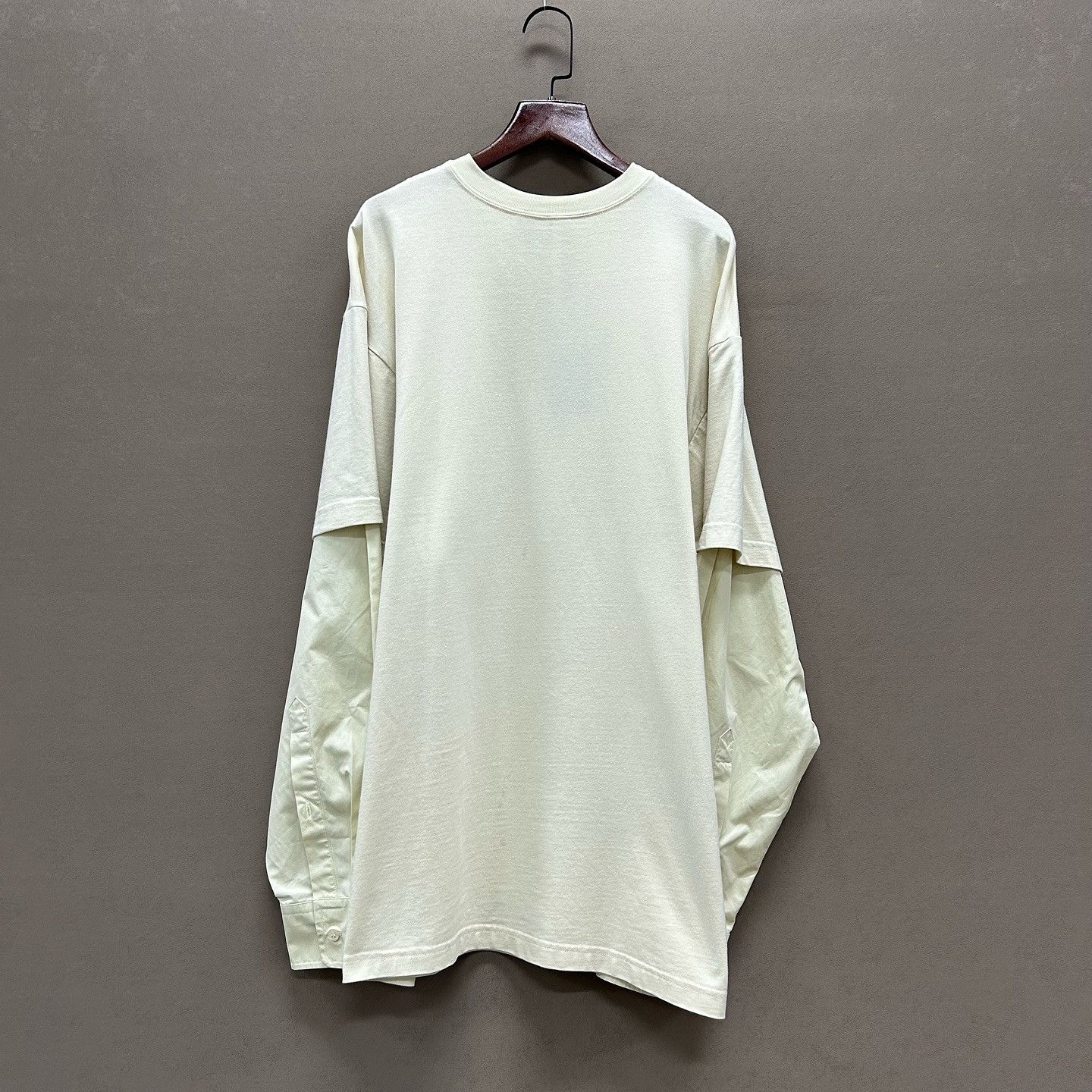Balenciaga Balenciaga Layered Cotton Long Sleeve Shirt Size S Size US S / EU 44-46 / 1 - 6 Thumbnail