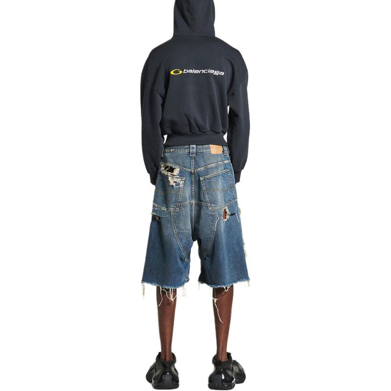 Balenciaga Balenciaga Distressed Denim Shorts Size S Size US 30 / EU 46 - 7 Thumbnail