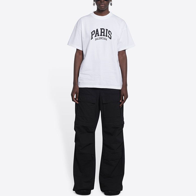 Balenciaga Balenciaga Paris Logo Short Sleeve T-Shirt Size XS Size XS / US 0-2 / IT 36-38 - 7 Thumbnail