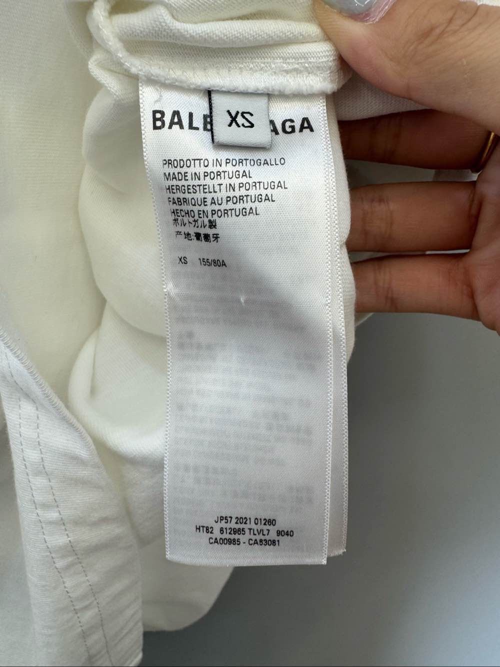 Balenciaga Balenciaga Paris Logo Short Sleeve T-Shirt Size XS Size XS / US 0-2 / IT 36-38 - 4 Thumbnail