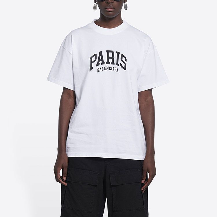 Balenciaga Balenciaga Paris Logo Short Sleeve T-Shirt Size XS Size XS / US 0-2 / IT 36-38 - 6 Thumbnail