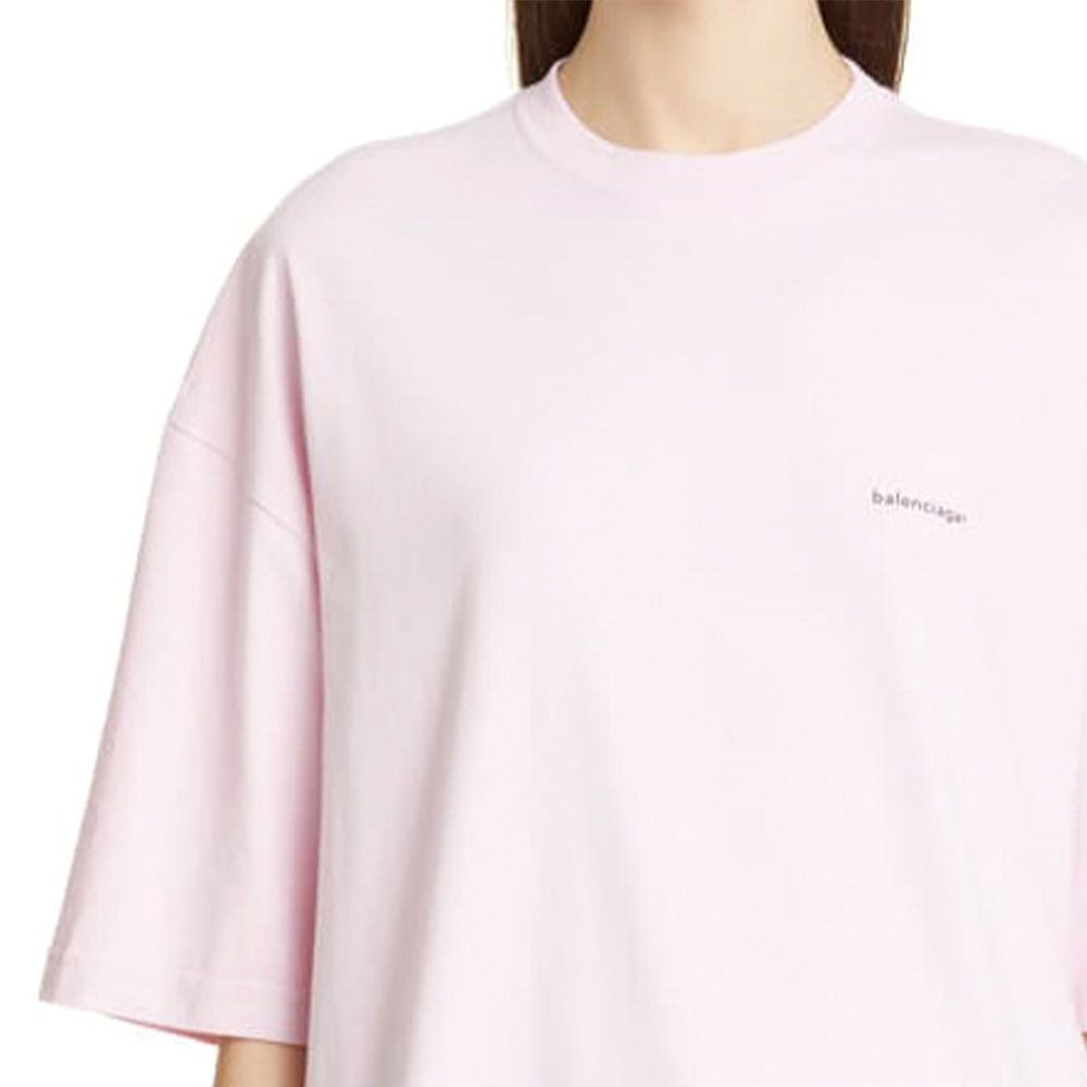 Balenciaga Balenciaga Logo T-Shirt Pink Size S Size S / US 4 / IT 40 - 13 Thumbnail