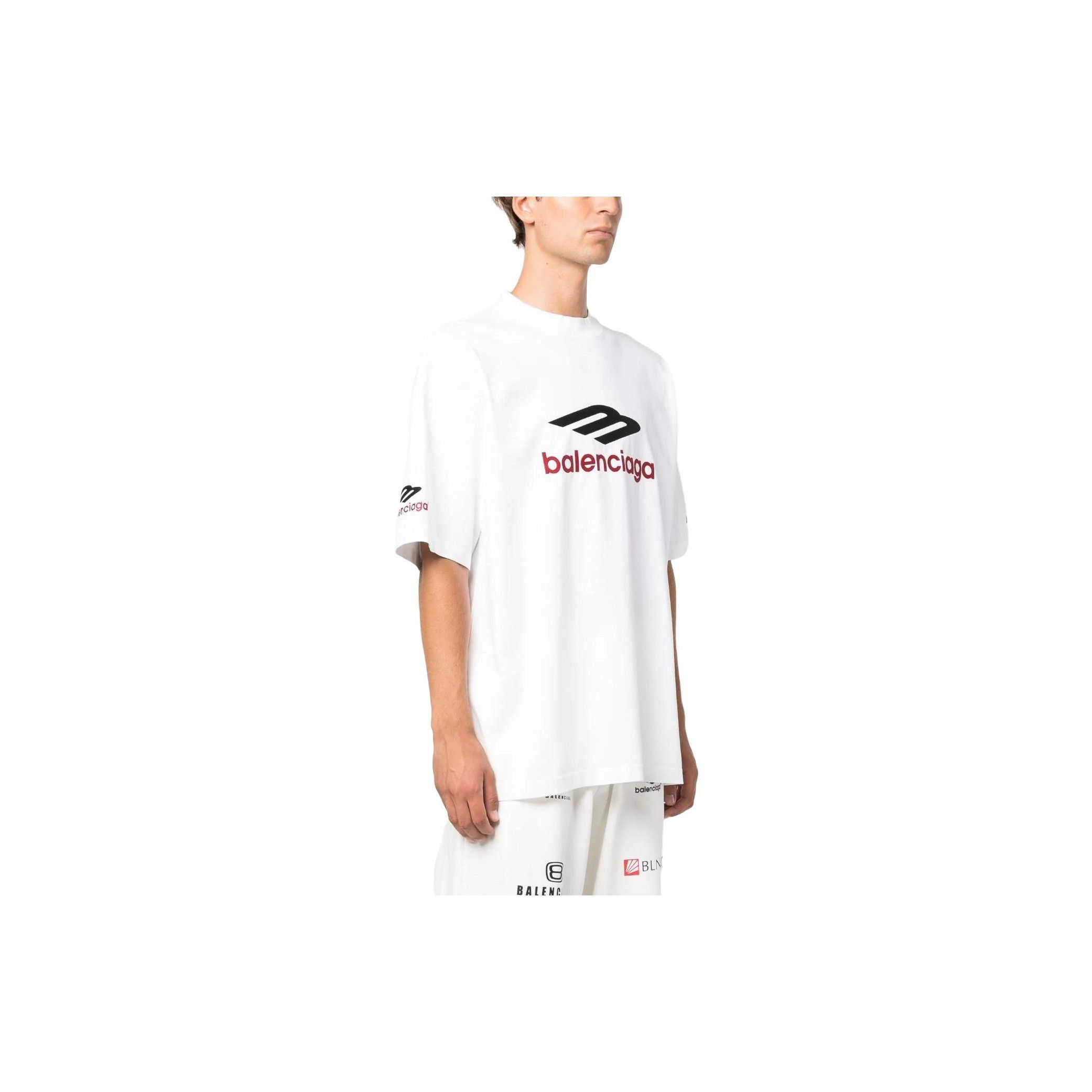 Balenciaga Balenciaga 3B Sports Icon Logo T-Shirt White Size L Size US L / EU 52-54 / 3 - 10 Thumbnail