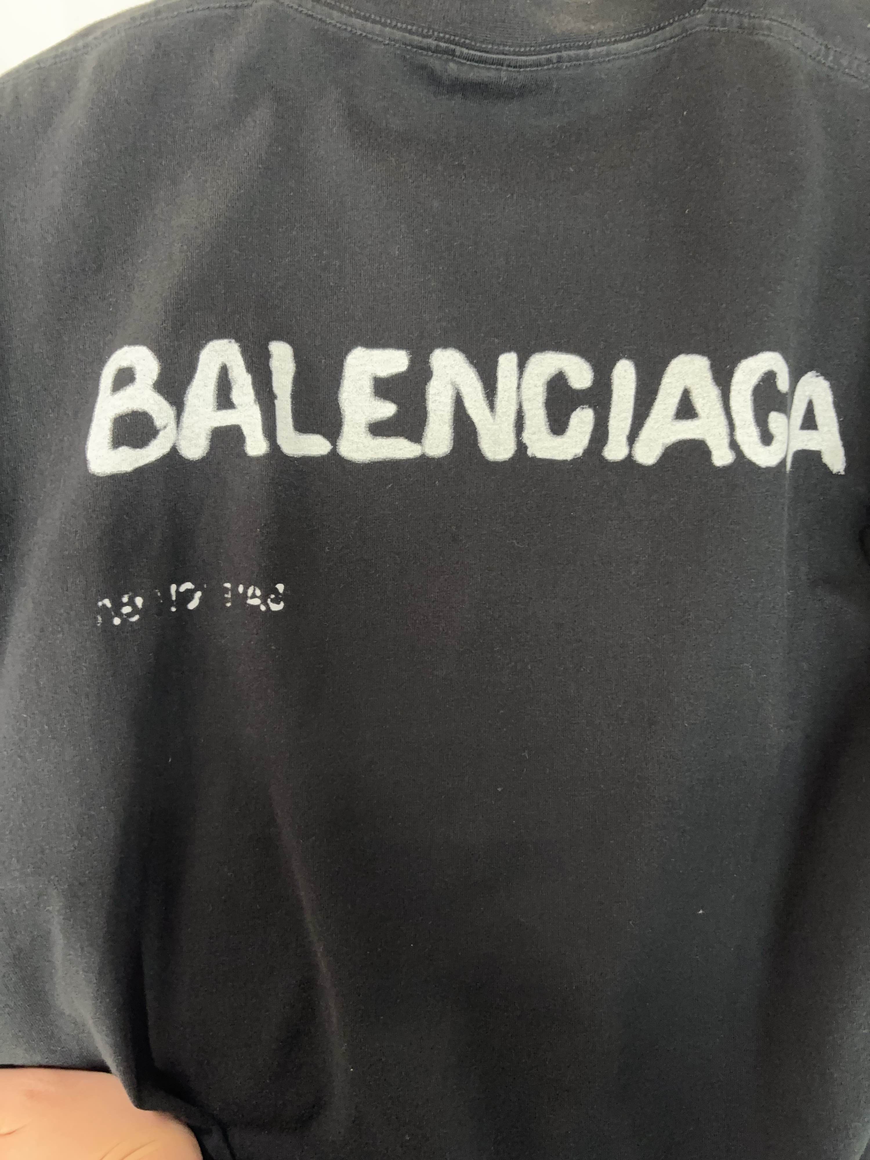 Balenciaga Balenciaga Logo Short Sleeve T-Shirt XS Size US XS / EU 42 / 0 - 9 Thumbnail