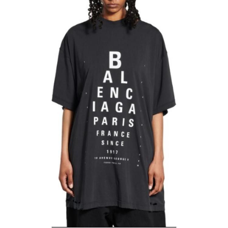 Balenciaga Balenciaga Eye Chart Print T-Shirt Size XL Size US XL / EU 56 / 4 - 7 Thumbnail
