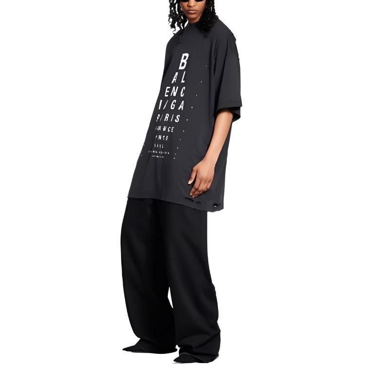 Balenciaga Balenciaga Eye Chart Print T-Shirt Size XL Size US XL / EU 56 / 4 - 9 Thumbnail