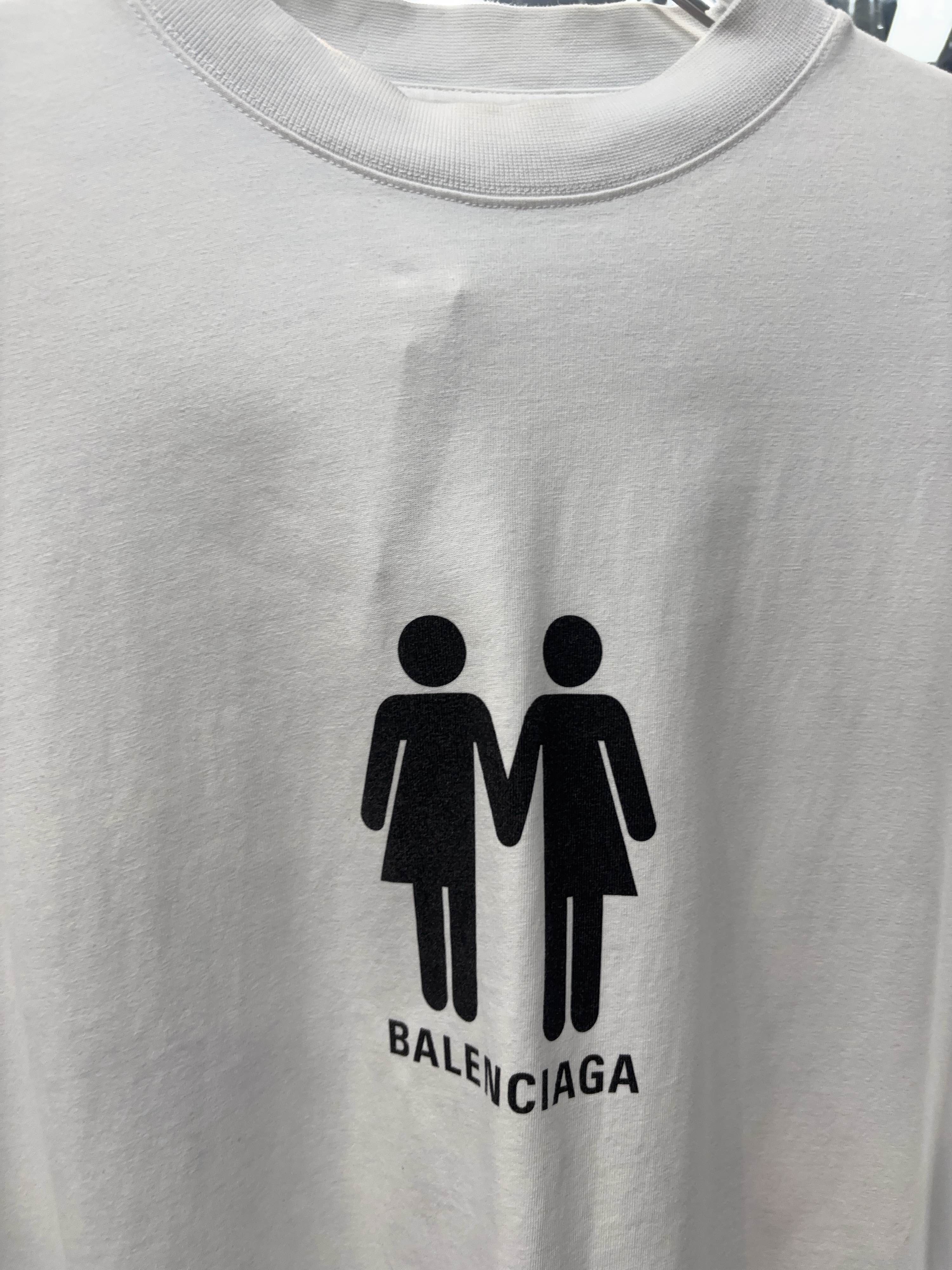 Balenciaga Balenciaga Pride Flag T-Shirt Size XL Size US XL / EU 56 / 4 - 6 Thumbnail