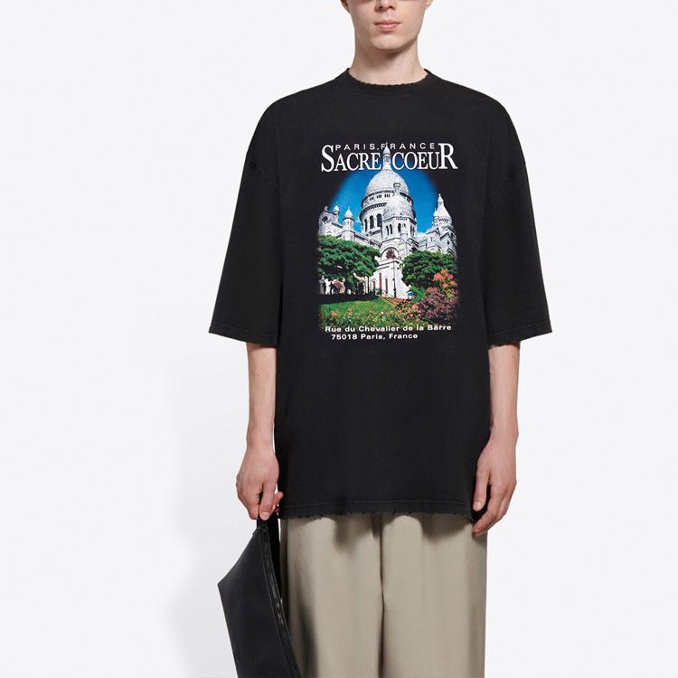 Balenciaga Balenciaga Sacre Coeur Graphic T-Shirt Size S Size US S / EU 44-46 / 1 - 12 Thumbnail