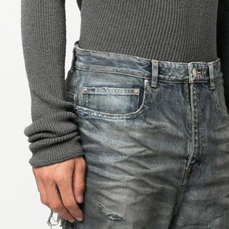 Balenciaga Balenciaga Distressed Denim Jeans XS Size US 28 / EU 44 - 10 Thumbnail