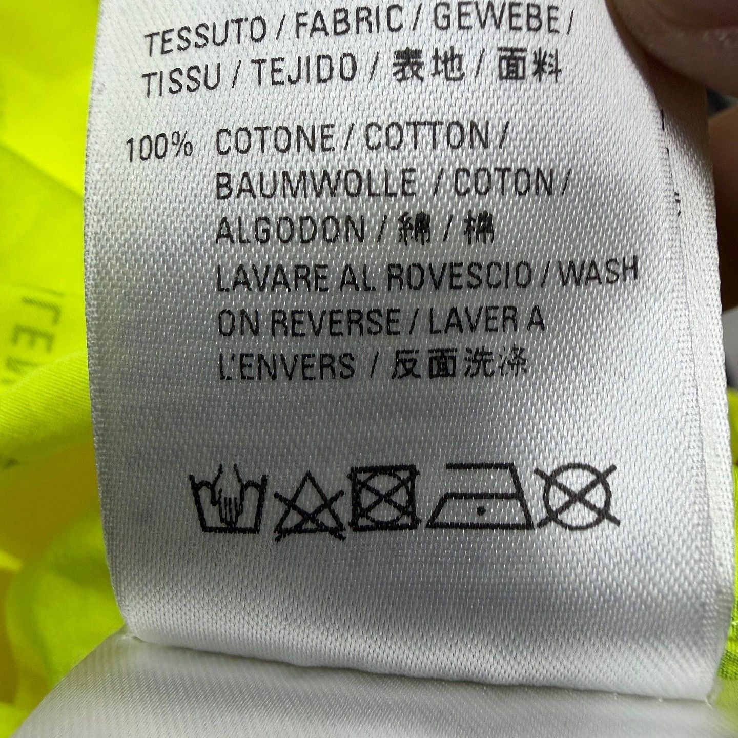 Balenciaga Balenciaga Allover Logo Button Up Shirt Yellow Size M Size US M / EU 48-50 / 2 - 9 Thumbnail