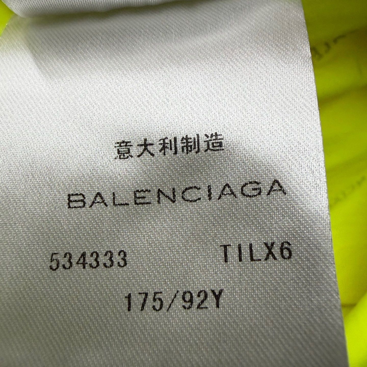 Balenciaga Balenciaga Allover Logo Button Up Shirt Yellow Size M Size US M / EU 48-50 / 2 - 10 Thumbnail