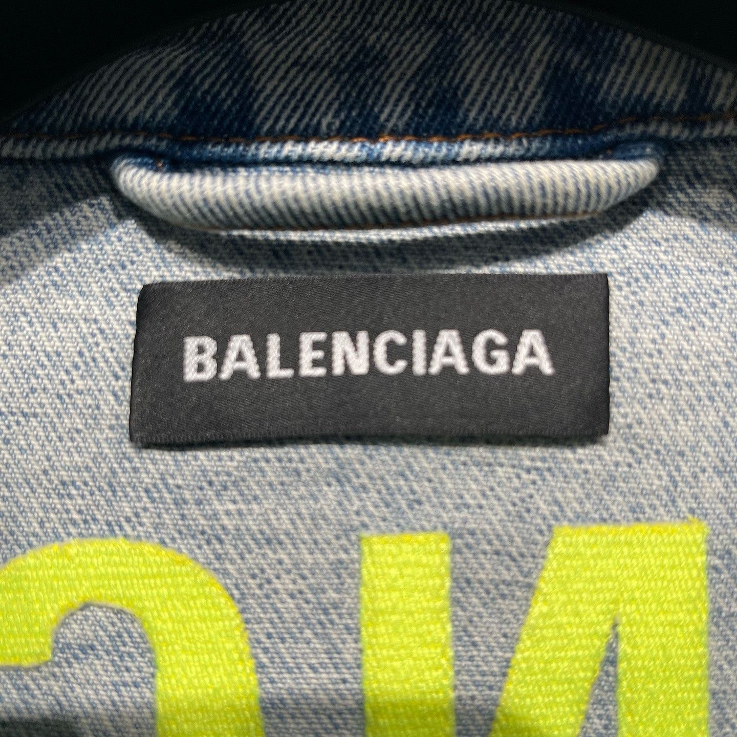 Balenciaga Balenciaga Logo Denim Jacket Size 46 Size US S / EU 44-46 / 1 - 3 Thumbnail