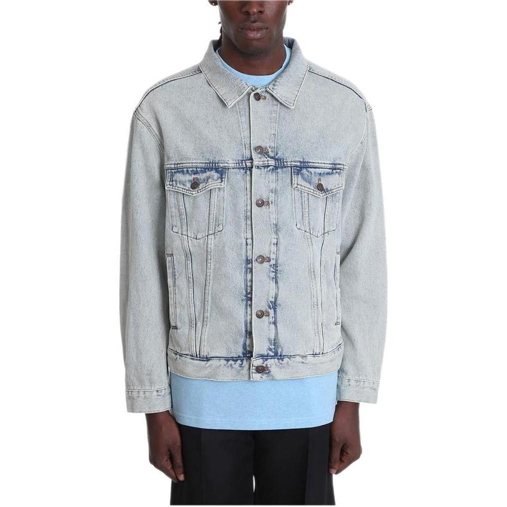 Balenciaga Balenciaga Logo Denim Jacket Size 46 Size US S / EU 44-46 / 1 - 7 Thumbnail