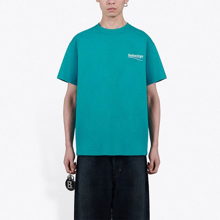 Balenciaga Balenciaga Wave Logo T-Shirt Size M Size US M / EU 48-50 / 2 - 7 Thumbnail