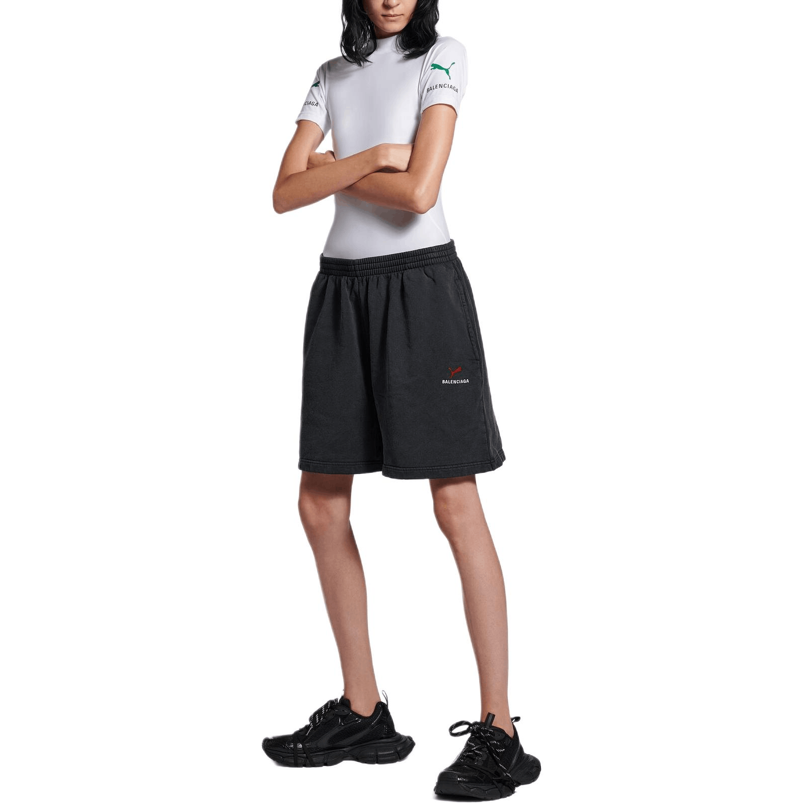 Balenciaga Balenciaga x PUMA Embroidered Logo Shorts Size M Size US 32 / EU 48 - 10 Thumbnail