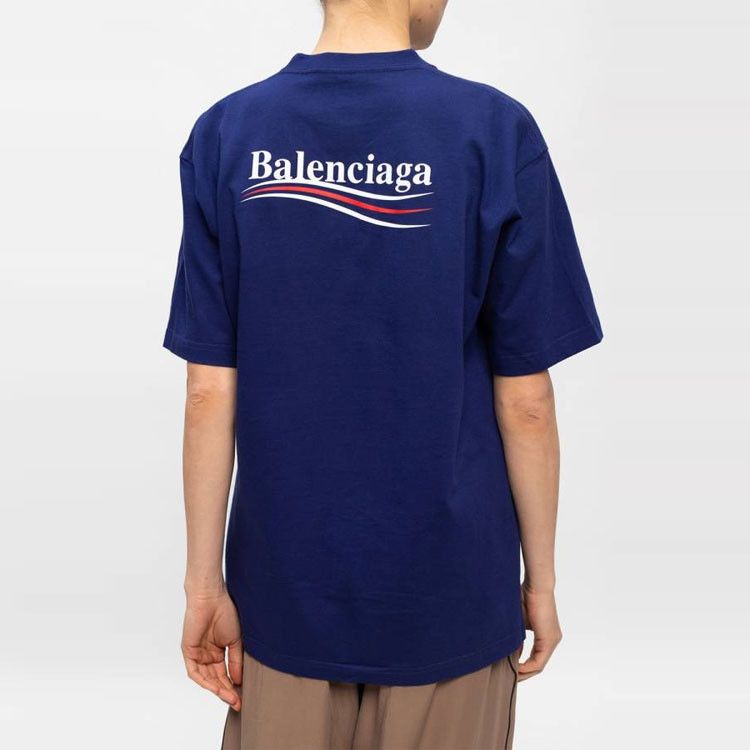 Balenciaga Balenciaga Wave Logo T-Shirt Size M Size US M / EU 48-50 / 2 - 8 Thumbnail