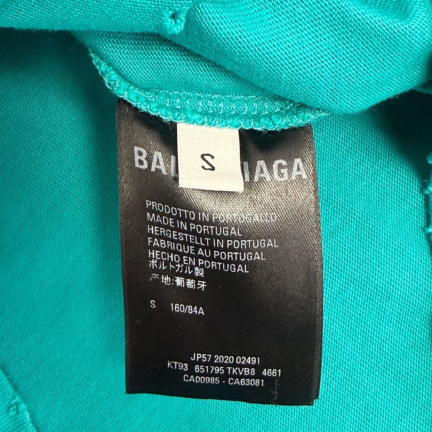 Balenciaga Balenciaga Logo Distressed T-Shirt Size S Size US S / EU 44-46 / 1 - 4 Thumbnail