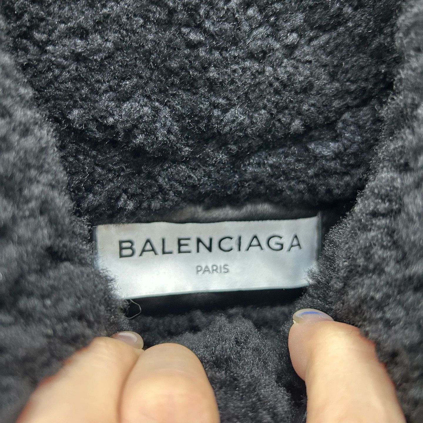 Balenciaga Balenciaga Logo Shearling Leather Jacket Size 34 Size XXS / US 00 / IT 34 - 3 Thumbnail