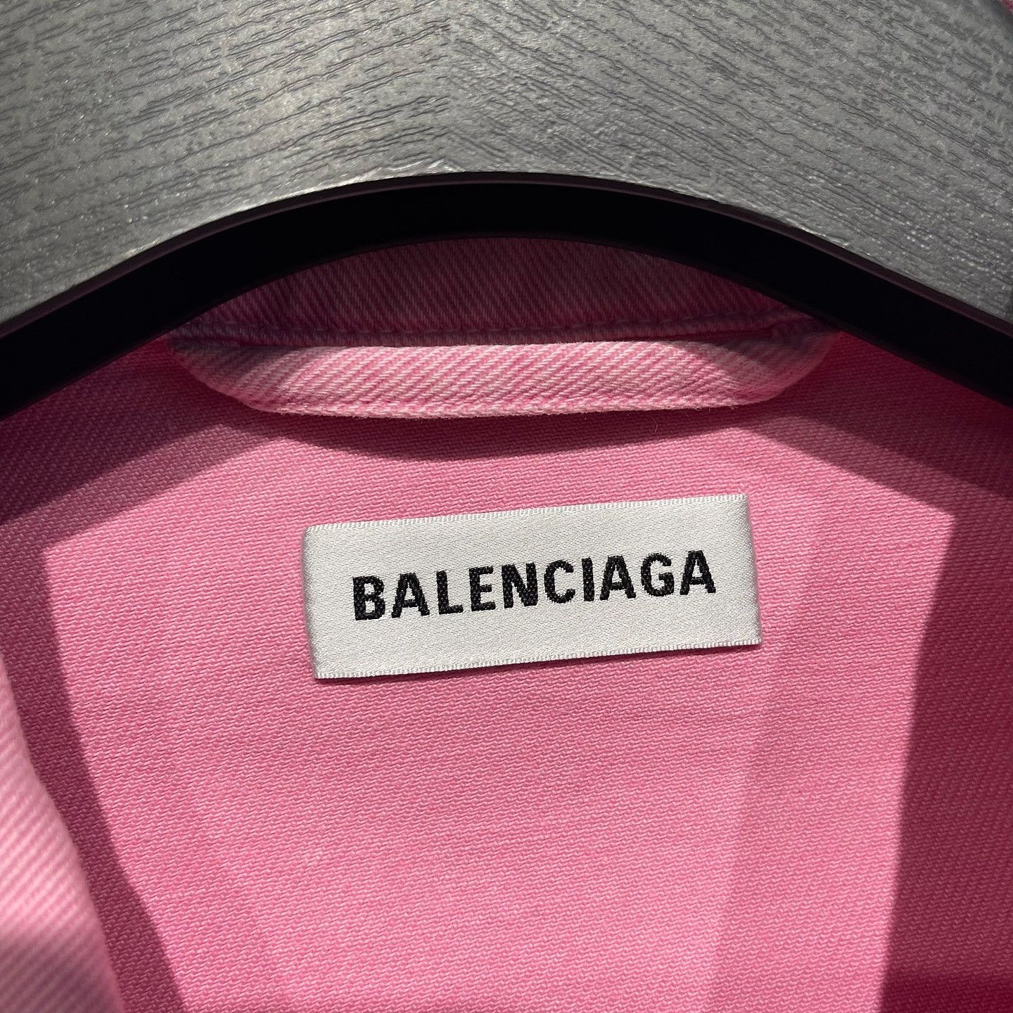 Balenciaga Balenciaga Logo Denim Jacket Size 36 Size XS / US 0-2 / IT 36-38 - 3 Thumbnail