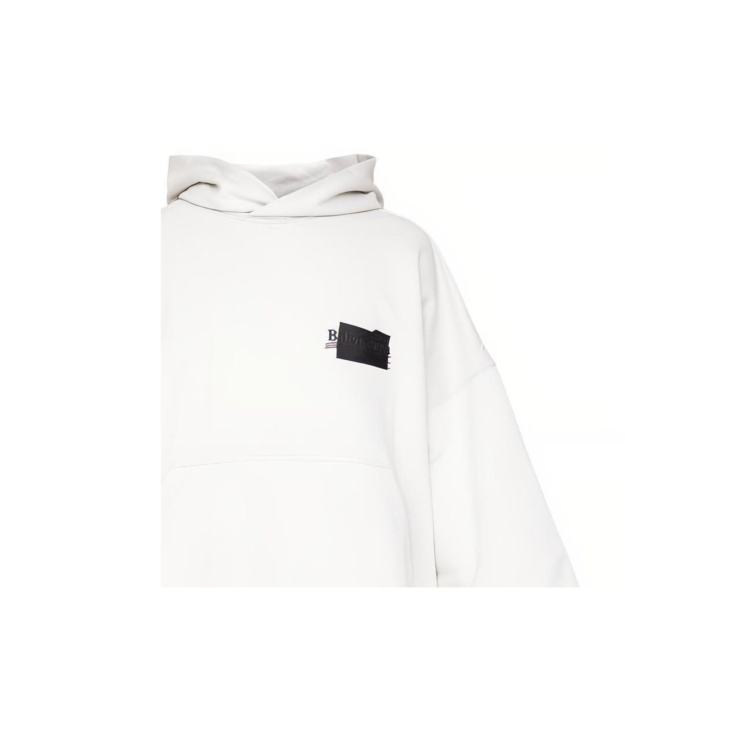 Balenciaga Balenciaga Beige Logo Print Hoodie Size L Size US L / EU 52-54 / 3 - 9 Thumbnail