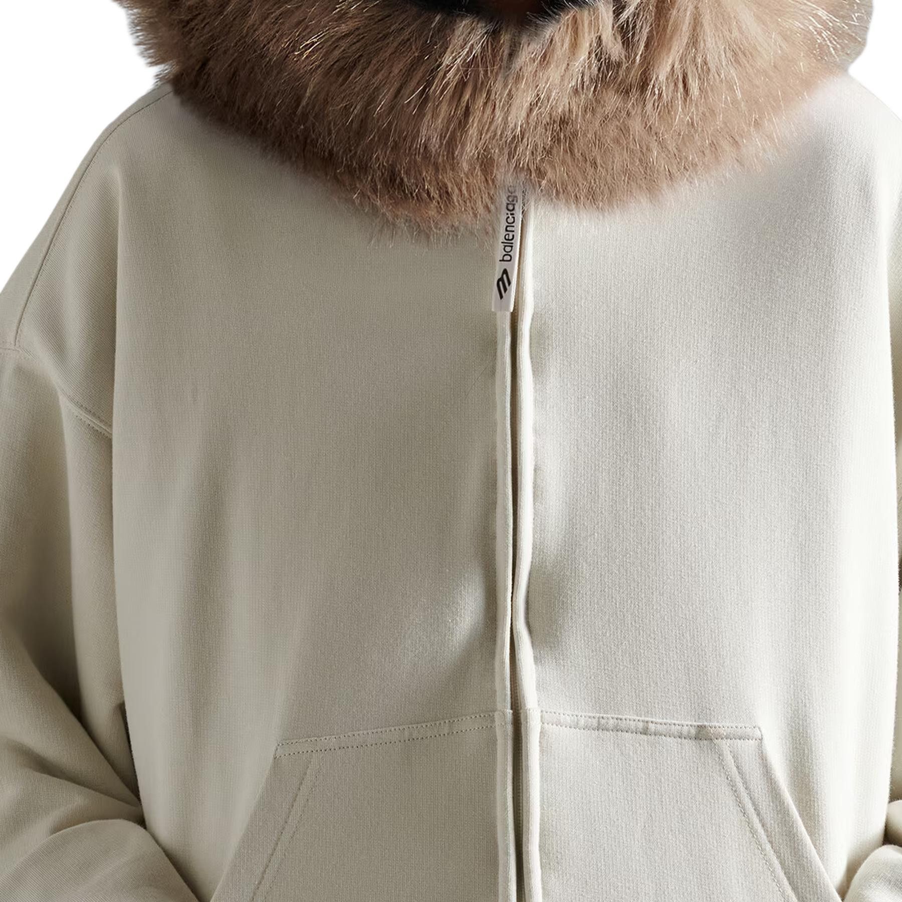 Balenciaga Balenciaga Skiwear Fur Trim Zip-Up Hoodie Size L Size L / US 10 / IT 46 - 12 Thumbnail