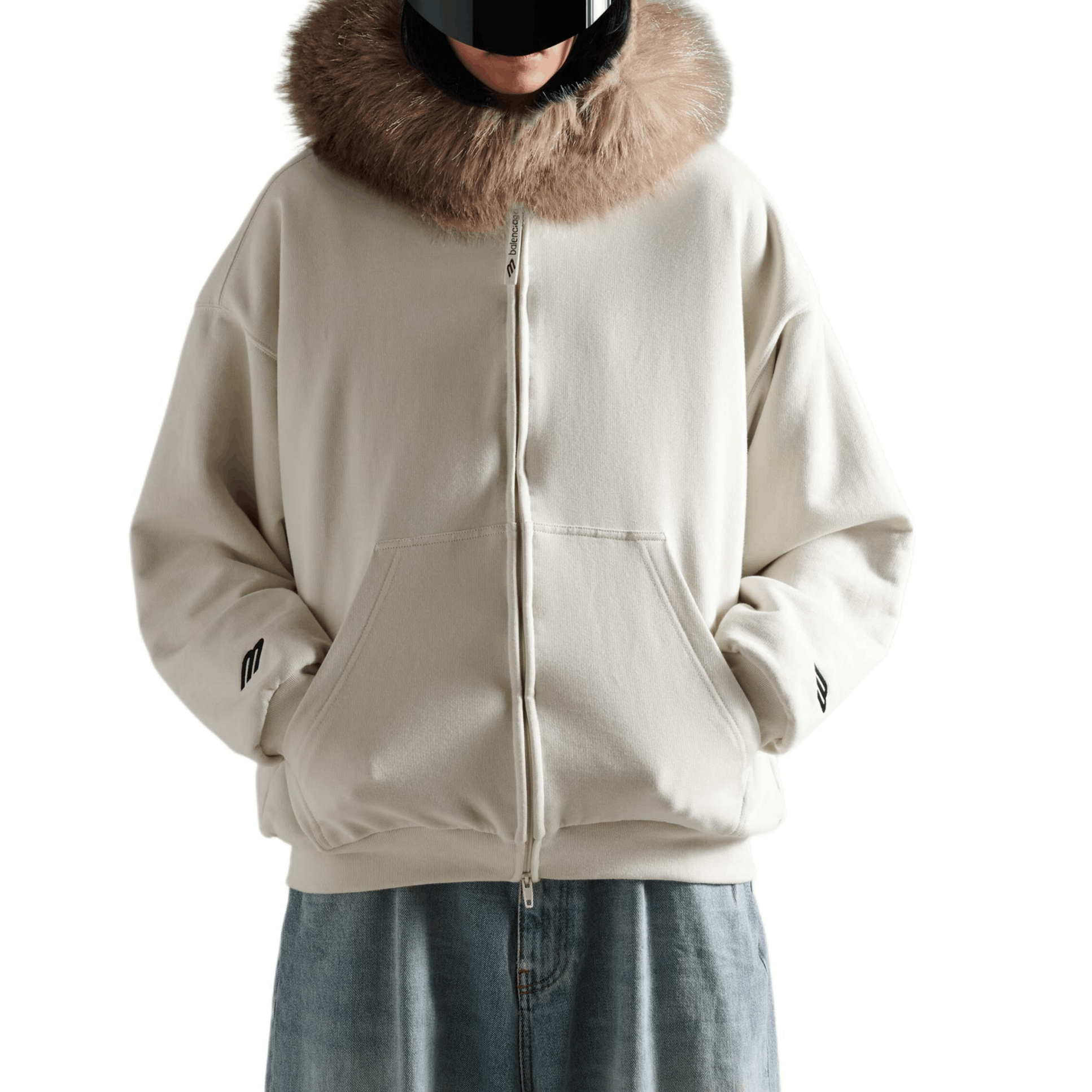 Balenciaga Balenciaga Skiwear Fur Trim Zip-Up Hoodie Size L Size L / US 10 / IT 46 - 8 Thumbnail