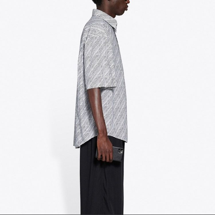Balenciaga Balenciaga All Over Logo Short Sleeve Shirt Size S Size US S / EU 44-46 / 1 - 11 Thumbnail