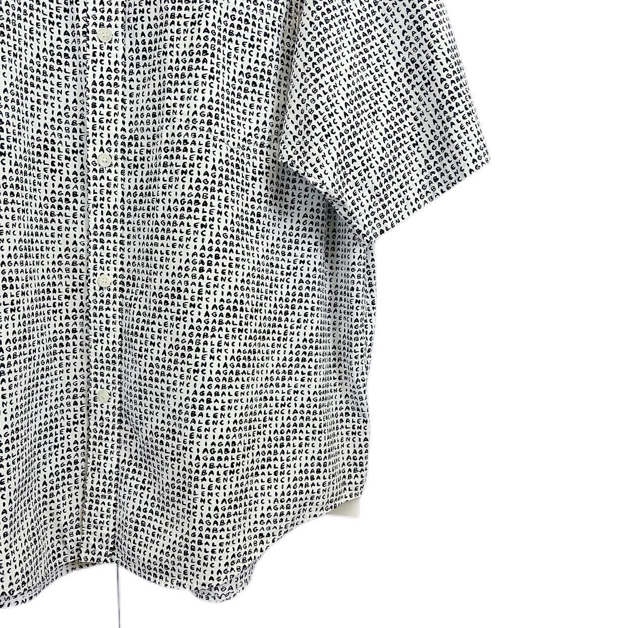 Balenciaga Balenciaga All Over Logo Short Sleeve Shirt Size S Size US S / EU 44-46 / 1 - 6 Thumbnail
