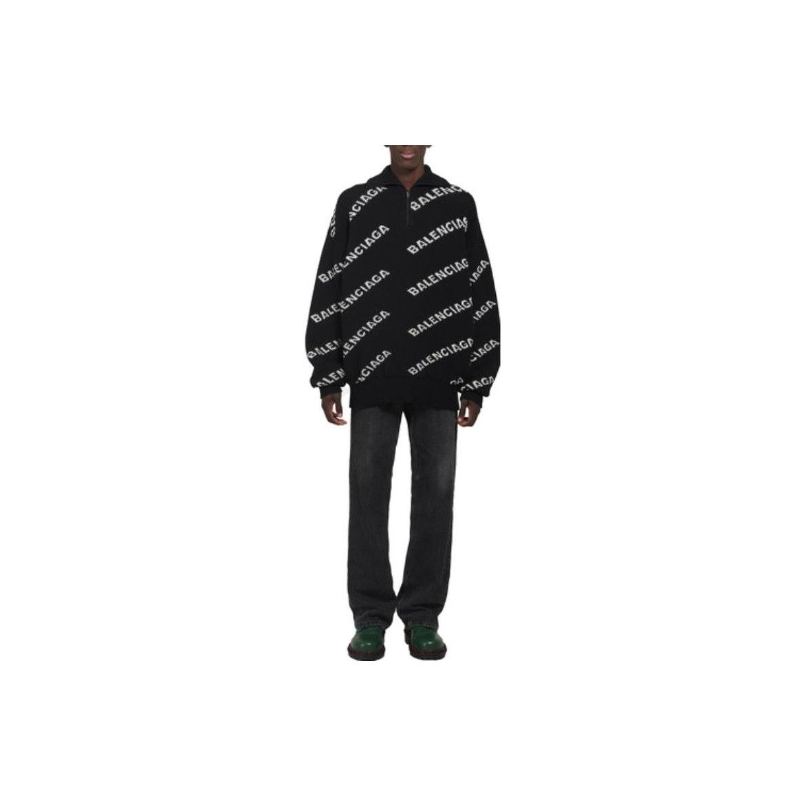 Balenciaga Balenciaga Logo Knit Sweater Size S Size US S / EU 44-46 / 1 - 7 Thumbnail