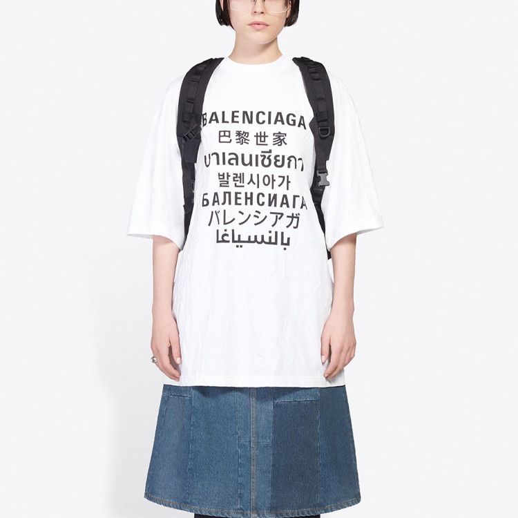 Balenciaga Balenciaga Multilingual Logo T-Shirt Size S Size S / US 4 / IT 40 - 8 Thumbnail