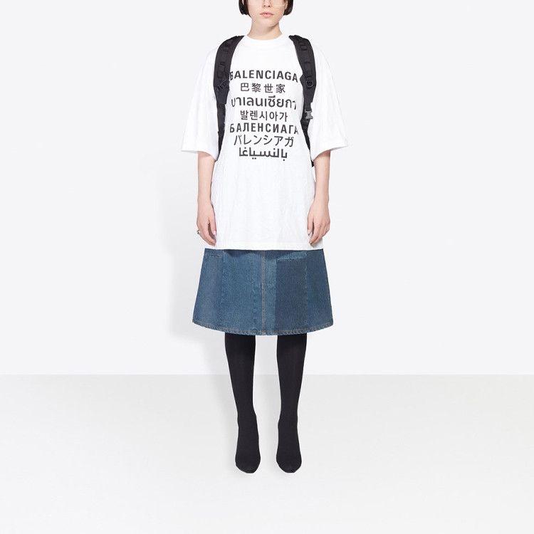 Balenciaga Balenciaga Multilingual Logo T-Shirt Size S Size S / US 4 / IT 40 - 11 Thumbnail