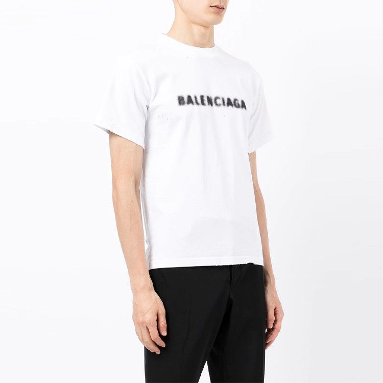Balenciaga Balenciaga Blurry Logo T-Shirt Size S Size US S / EU 44-46 / 1 - 8 Thumbnail