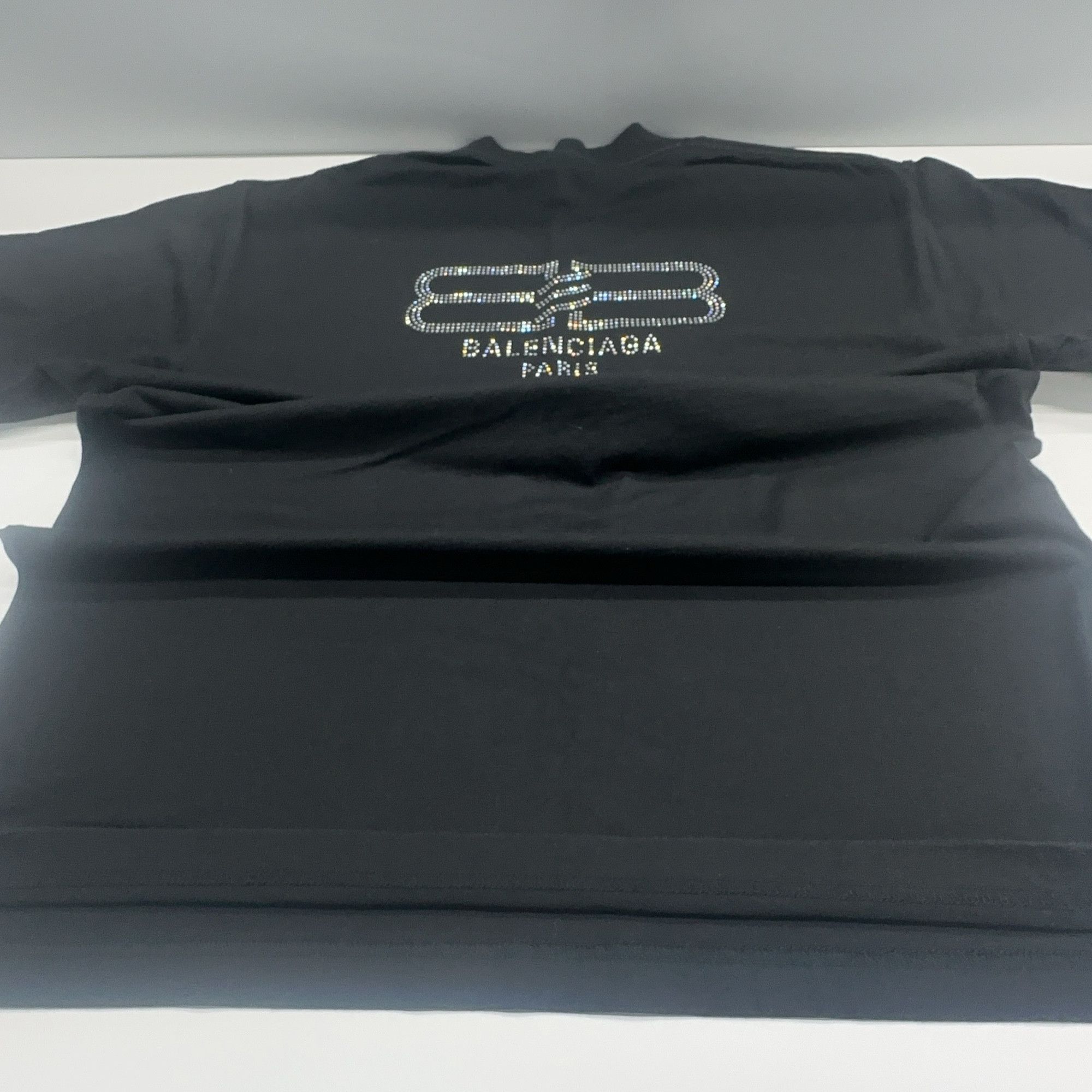 Balenciaga Balenciaga Rhinestone Logo T-Shirt Size S Size US S / EU 44-46 / 1 - 11 Thumbnail