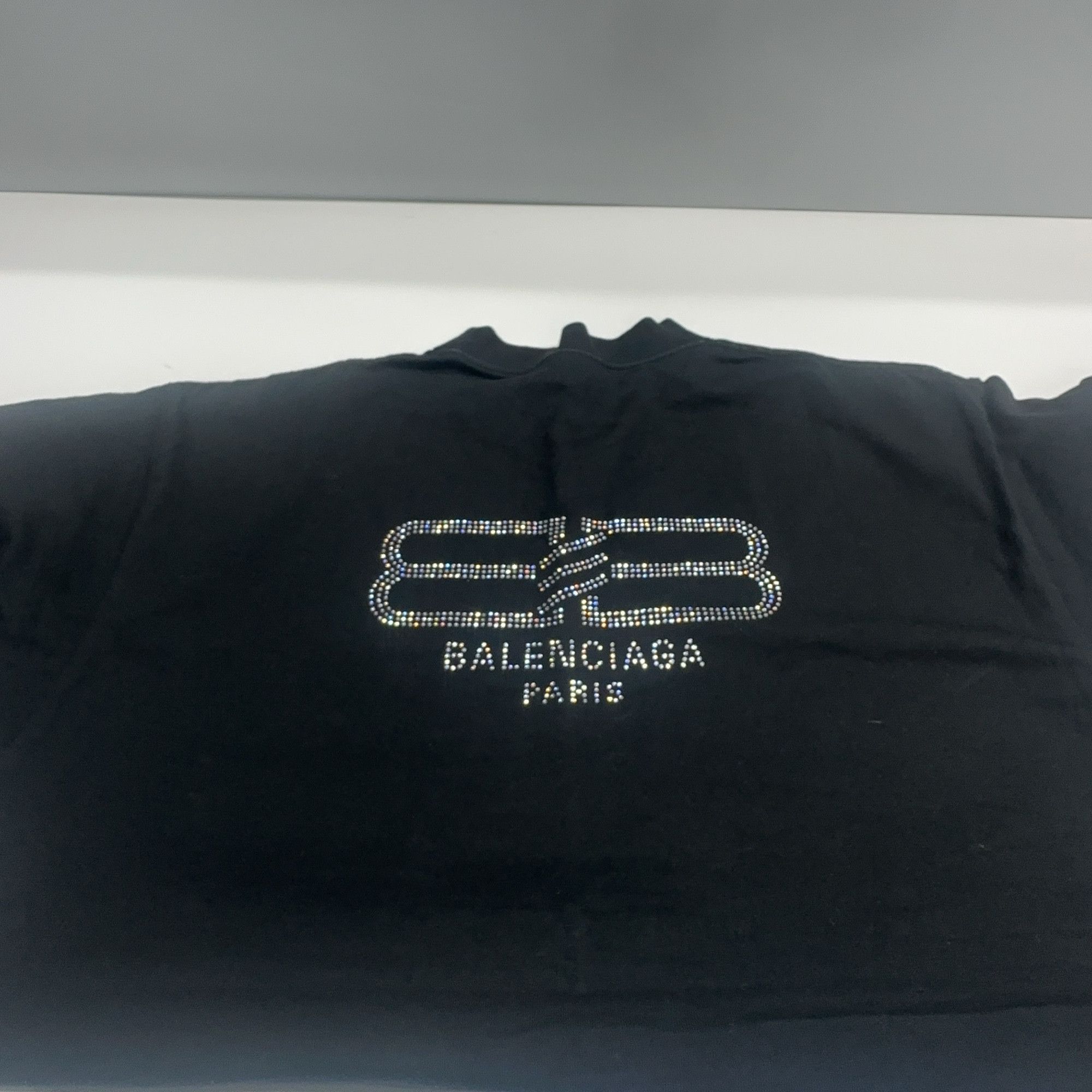 Balenciaga Balenciaga Rhinestone Logo T-Shirt Size S Size US S / EU 44-46 / 1 - 12 Thumbnail