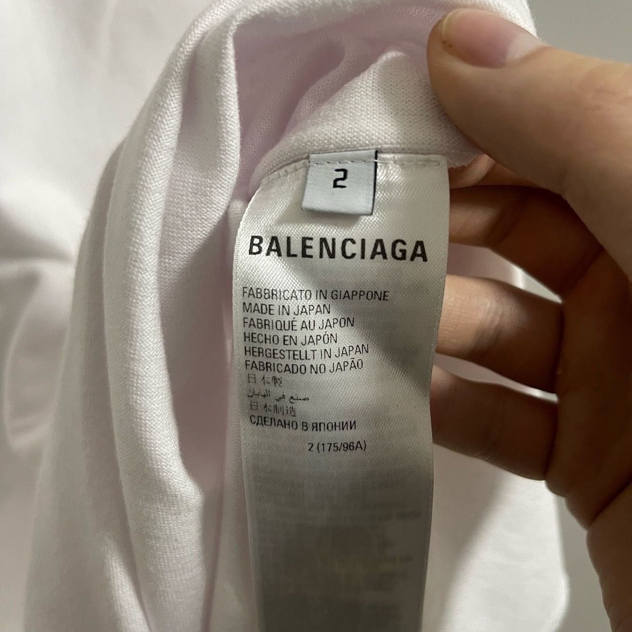 Balenciaga Balenciaga Logo Print Short Sleeve T-Shirt Size M Size US M / EU 48-50 / 2 - 4 Thumbnail