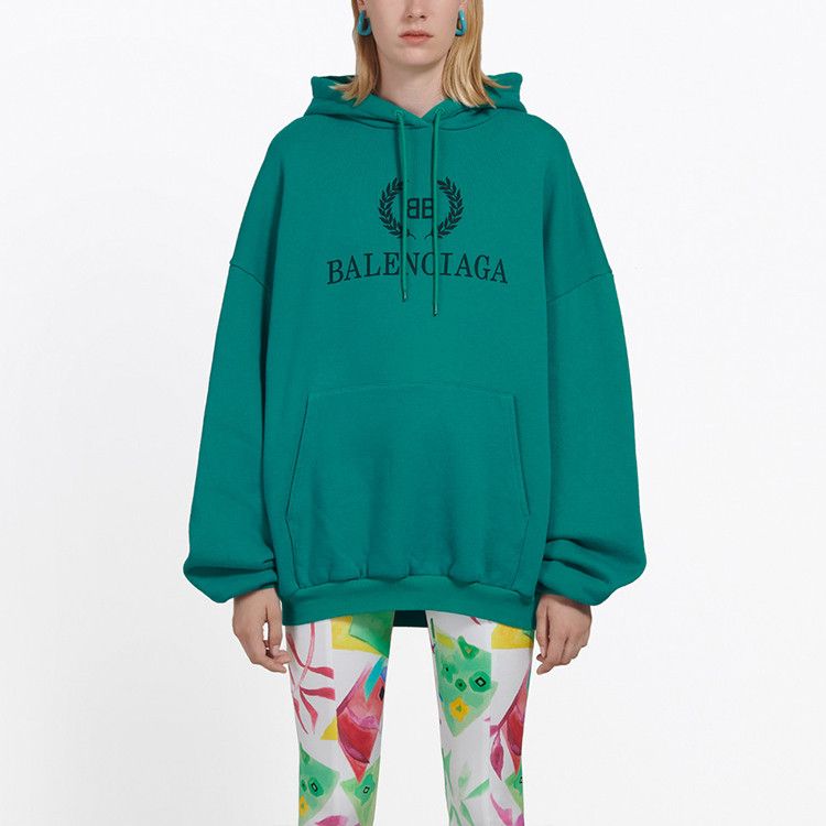 Balenciaga Balenciaga Wheat Logo Hoodie Size L Size L / US 10 / IT 46 - 11 Thumbnail