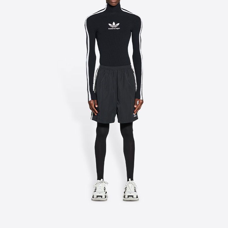 Balenciaga Balenciaga x Adidas Logo Stripe Shorts Size 34 Size US 34 / EU 50 - 6 Thumbnail