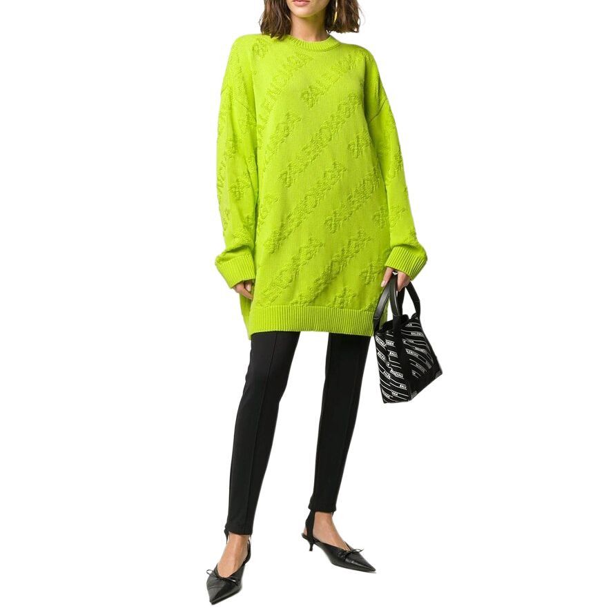 Balenciaga Balenciaga Logo Jacquard Sweater Size XS Size XS / US 0-2 / IT 36-38 - 5 Thumbnail