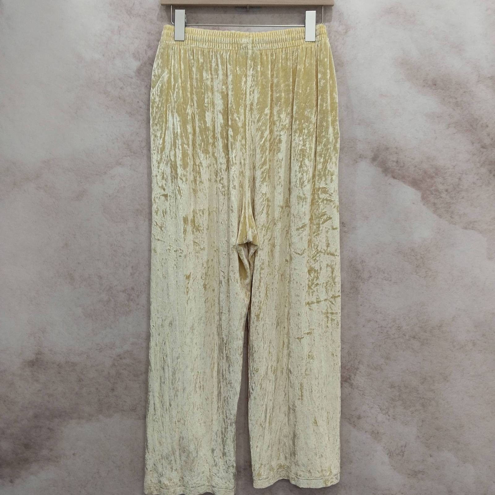 Balenciaga Balenciaga Crushed Velvet Pants Yellow Size XS Size 25" / US 0 / IT 36 - 2 Thumbnail