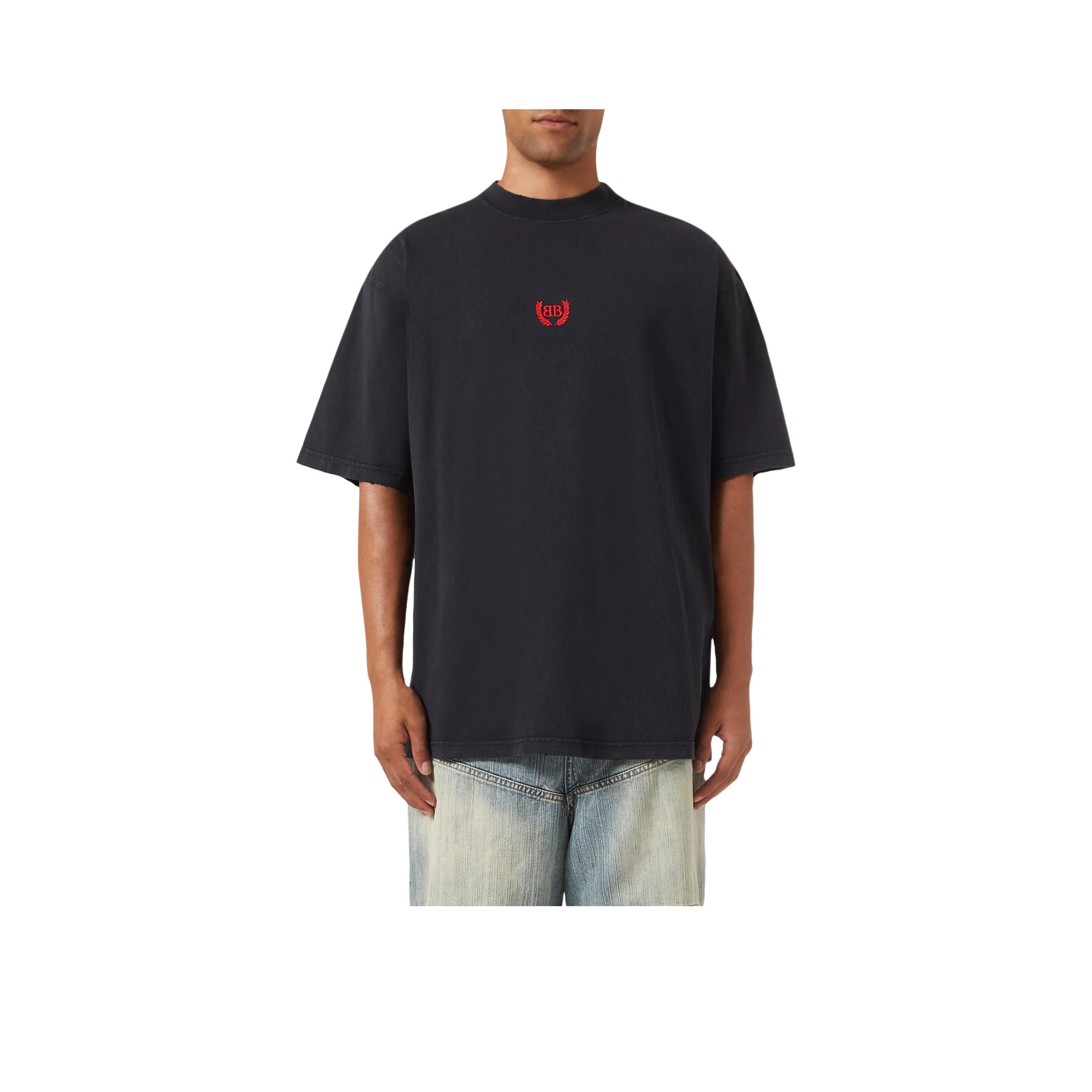Balenciaga Balenciaga Logo Embroidered T-Shirt Size XS Size US XS / EU 42 / 0 - 8 Thumbnail