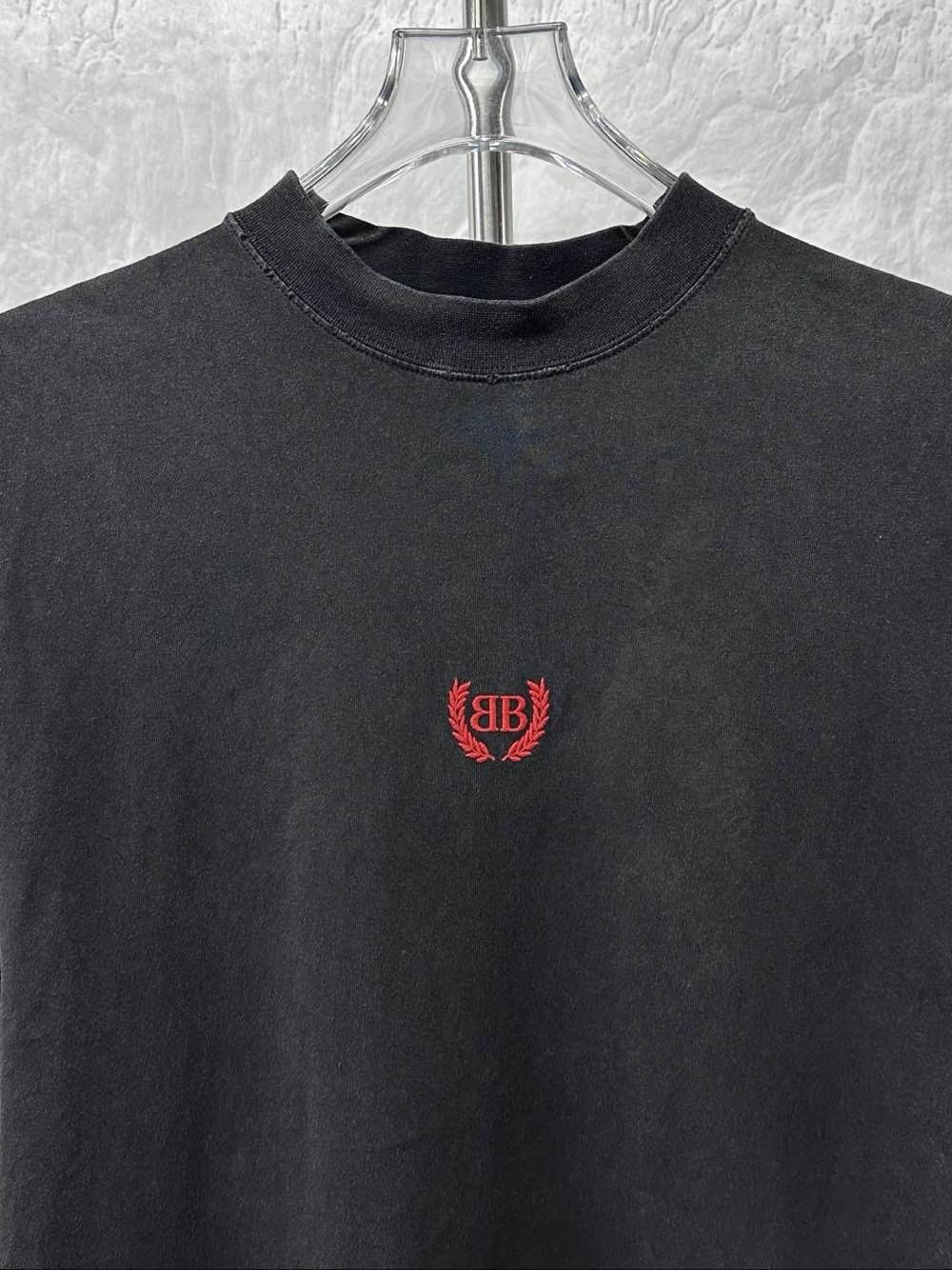 Balenciaga Balenciaga Logo Embroidered T-Shirt Size XS Size US XS / EU 42 / 0 - 7 Thumbnail