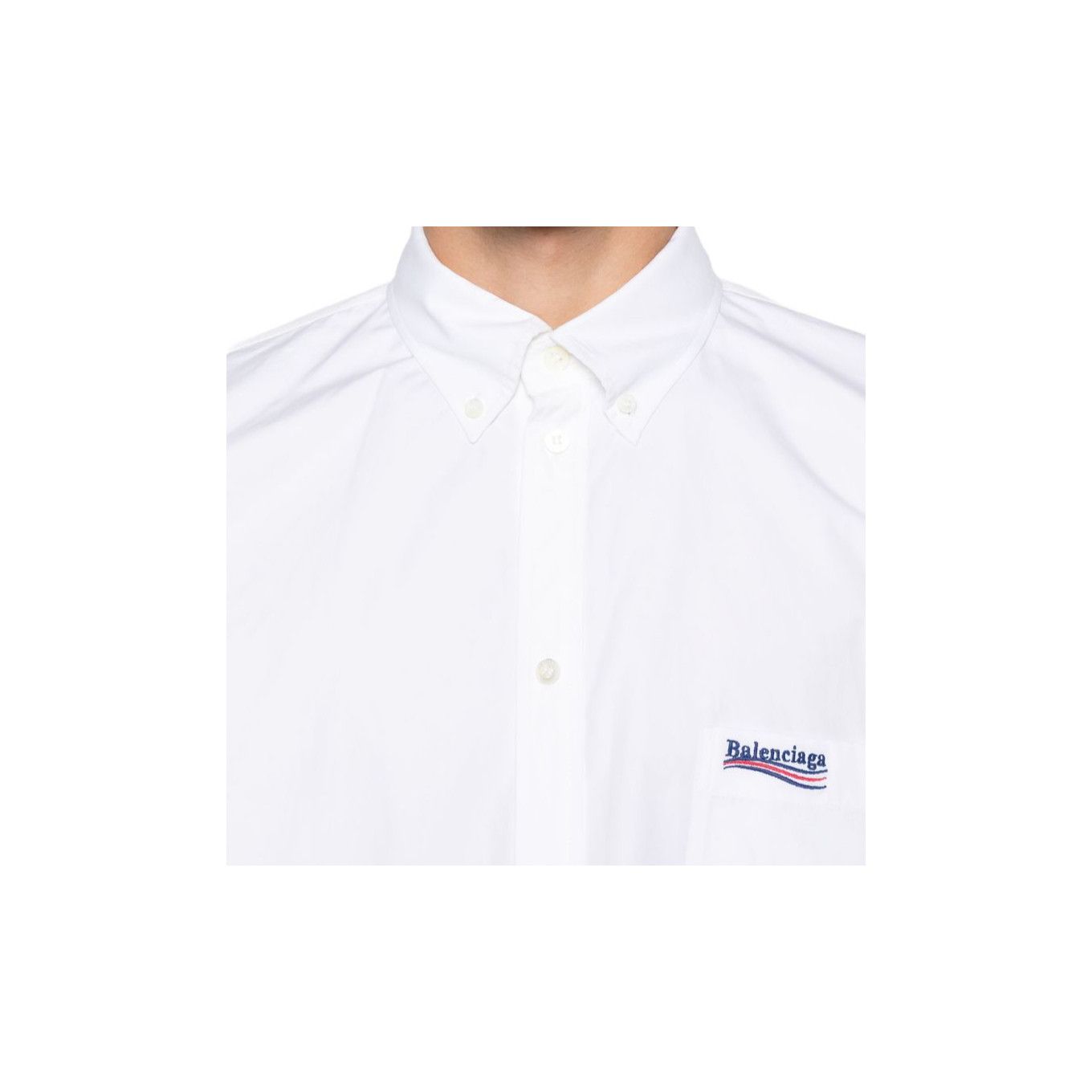 Balenciaga Balenciaga Logo Embroidered Cotton Shirt Size 38 Size US S / EU 44-46 / 1 - 11 Thumbnail