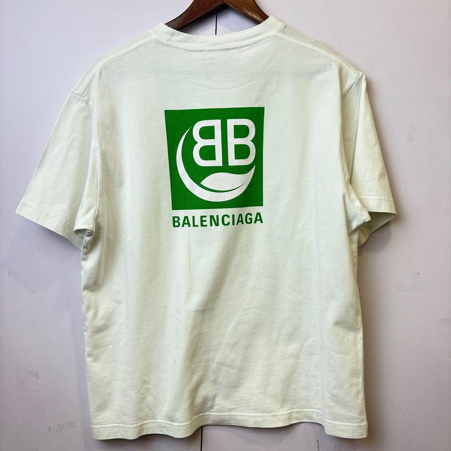 Balenciaga Balenciaga Green Logo T-Shirt Size XS Size US XS / EU 42 / 0 - 2 Thumbnail