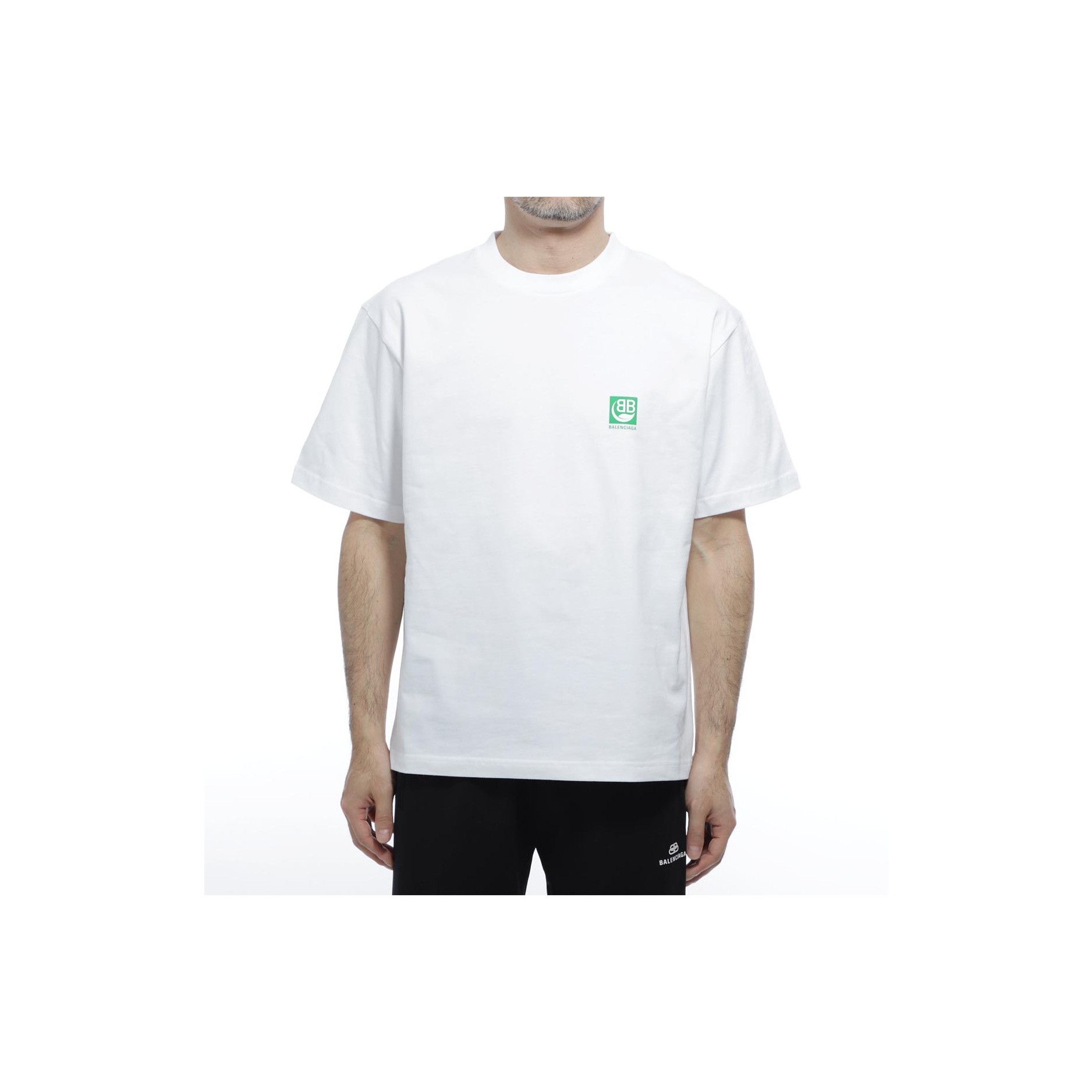 Balenciaga Balenciaga Green Logo T-Shirt Size XS Size US XS / EU 42 / 0 - 8 Thumbnail
