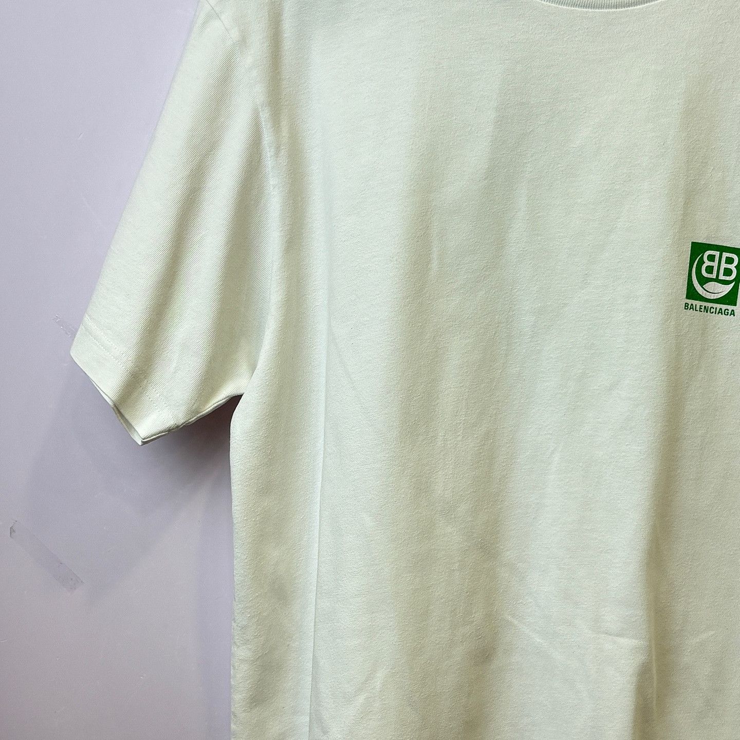 Balenciaga Balenciaga Green Logo T-Shirt Size XS Size US XS / EU 42 / 0 - 6 Thumbnail