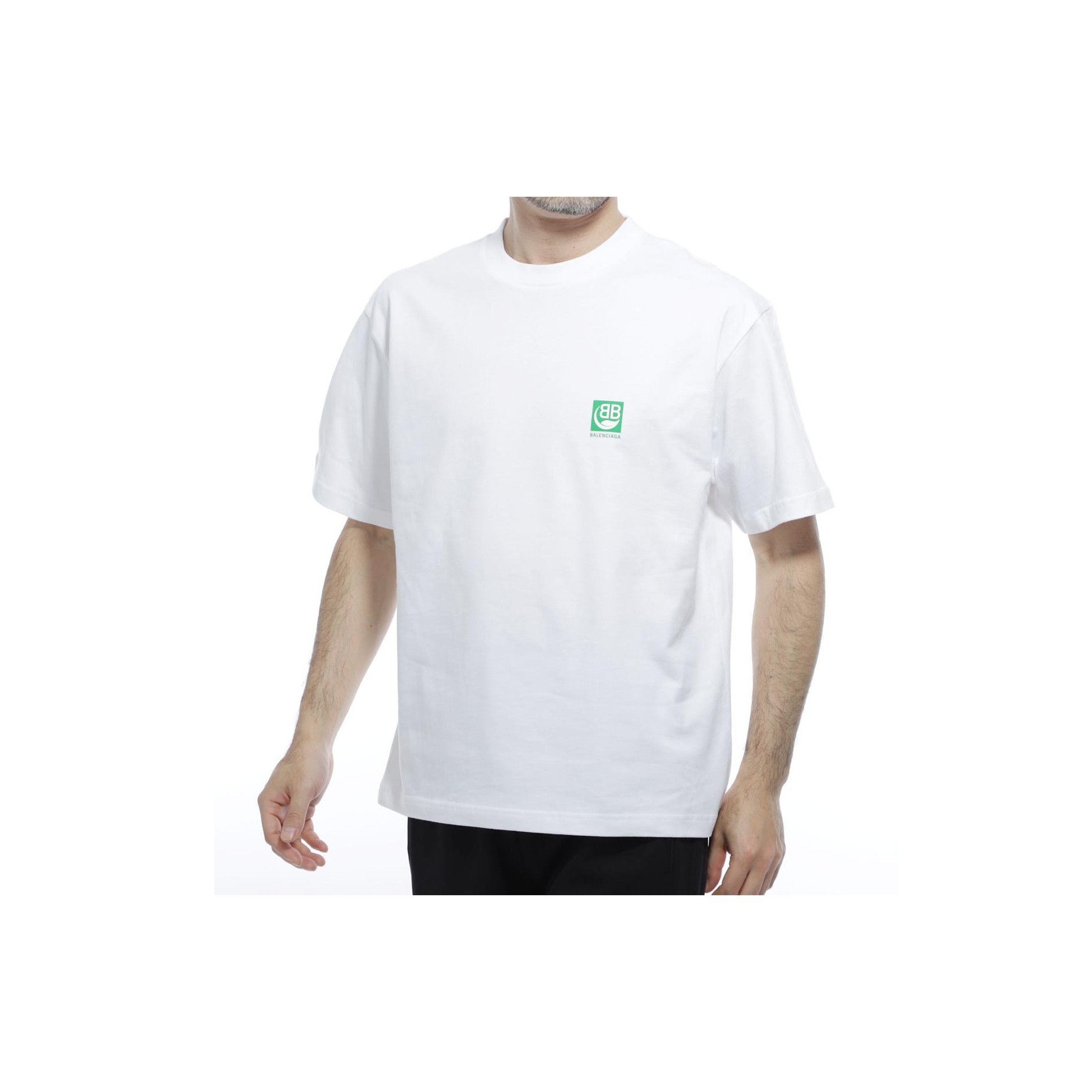 Balenciaga Balenciaga Green Logo T-Shirt Size XS Size US XS / EU 42 / 0 - 10 Thumbnail
