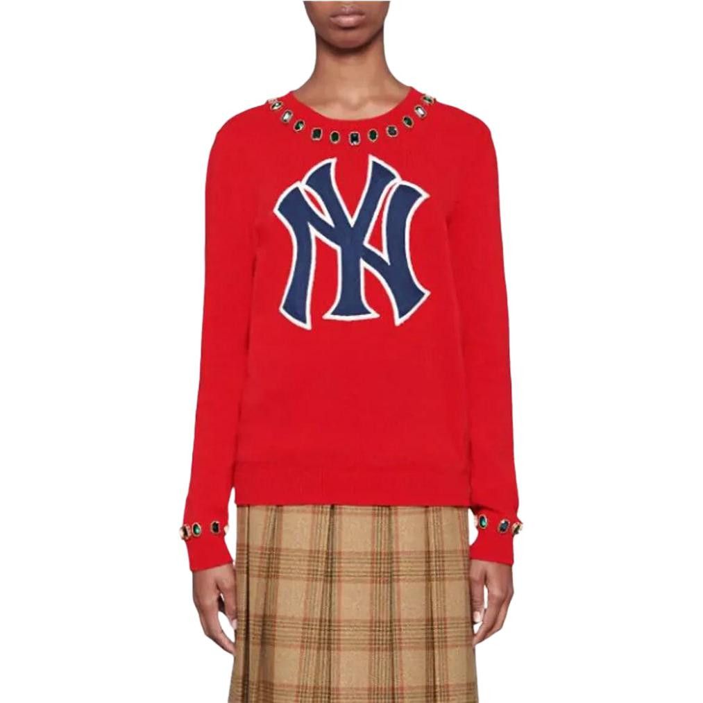 Gucci Gucci NY Yankees Embellished Sweater Size S Size S / US 4 / IT 40 - 9 Thumbnail