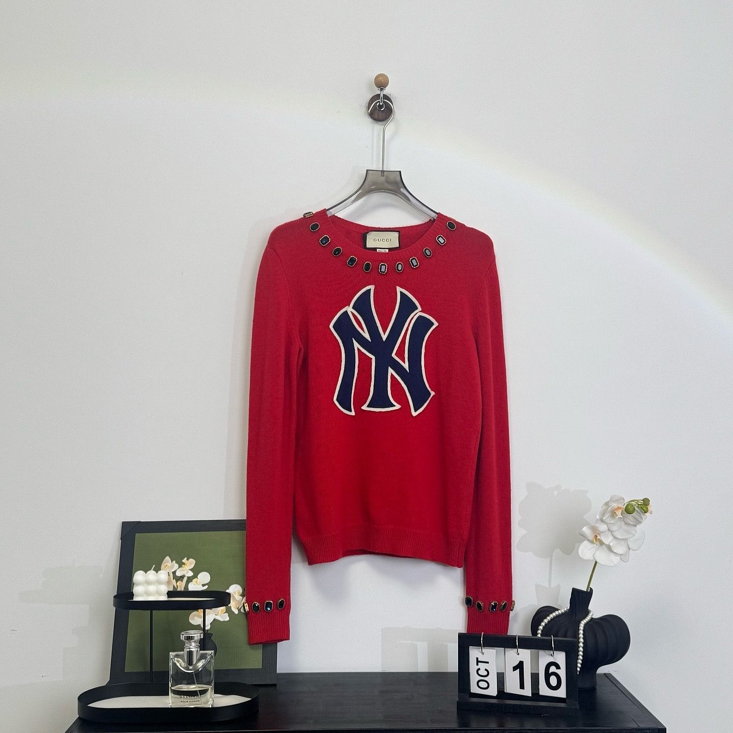 Gucci Gucci NY Yankees Embellished Sweater Size S Size S / US 4 / IT 40 - 7 Thumbnail